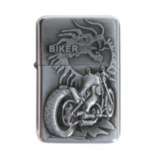 Зажигалка бензиновая Champ Bike Lighter дракон и байк (40400300B)
