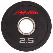 Блины диски полиуретановые LIFE FITNESS SC-80154-2_5 2,5кг Черный