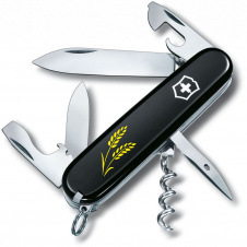 Складной нож Victorinox Spartan Ukraine 91 мм 12 функций Колоски пшеницы (1.3603.3_T1330u)