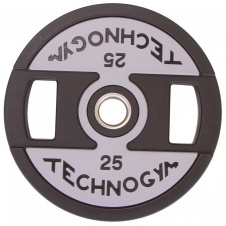 Блины диски полиуретановые TECHNOGYM TG-1837-25 25кг Черный