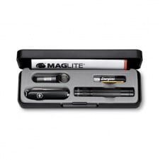 Подарочный набор нож Victorinox и фонарь Maglite Черный (4.4014)