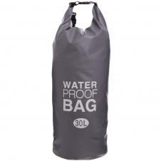 Фото - Водонепроницаемый гермомешок с плечевым ремнем Waterproof Bag 30л TY-6878-30 (PVC) Серый (PT0509) Водонепроницаемый гермомешок с плечевым ремнем Waterproof Bag 30л TY-6878-30 (PVC) Серый (PT0509)