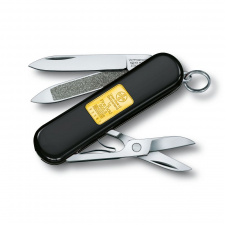 Складной нож Victorinox Classic Gold с золотым слитком весом 1 грамм (0.6203.87)