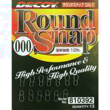 Застежка Decoy SN-1 Round Snap #000 12lb 13 шт/уп (1013-1562.02.28)