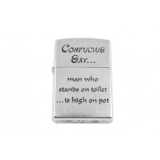 Зажигалка Zippo Confucius Say Toilet Street Chrome (28459)