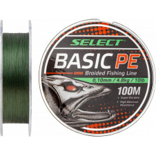 Шнур Select Basic PE Темно-зеленый 100 м 0.10мм 4.8кг/10lb (1870-27-60)