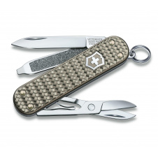 Складной нож Victorinox Classic SD Precious Alox Infinite Grey 58 мм 5 функций Серый рифленый (0.6221.4031G)