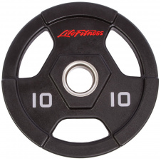 Блины диски полиуретановые LIFE FITNESS SC-80154-10 10кг Черный