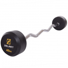 Штанга изогнутая Zelart TA-2687-40 40кг Черный