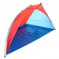 Пляжная палатка-тент "Ракушка" двухместная с каркасом Send Tent Синий с красным
