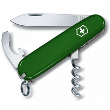 Складной швейцарский нож Victorinox Waiter 84 мм 9 функций Зеленый (0.3303.4)