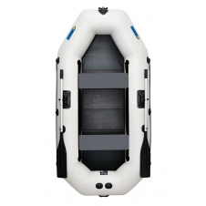Лодка пвх гребная надувная двухместная ΩMega 250LS PS серая