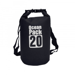 Водонепроницаемая сумка рюкзак гермомешок с шлейкой на плечо Ocean Pack 20 л Black (553582159) Костопіль