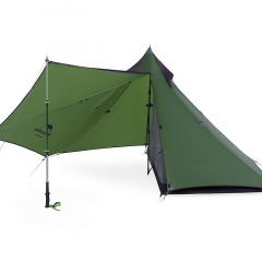 Палатка одноместная с острой верхушкой Naturehike NH17T030-L 210x210x135 см Темно-зеленый (2328781338) Винница