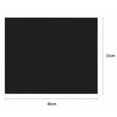 Тефлоновый коврик для гриля No Brand BBQ grill sheet с антипригарным покрытием 33x40 см Черный (2104618536) Нововолинськ