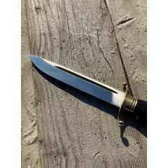 Нож финка Gorillas BBQ граб и латунь KN136 (5364) Костопіль