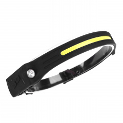 Фонарик налобный аккумуляторный Bailong BL-G28 XPE+COB USB зарядка+датчик движения (1756375758) Володарськ-Волинський