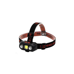 Яркий налобный фонарь аккумуляторный Police PL-167 1*18650 COB+2XP charge Type-C Боярка