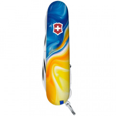 Складной нож Victorinox Huntsman Ukraine 91 мм 16 функций Желто-синий (1.3713.7_T3250pw) Королёво