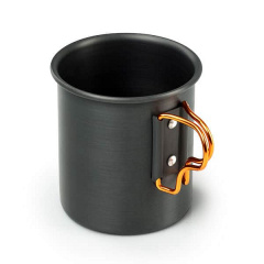 Кружка/кастрюля GSI Outdoors Halulite 14 fl.oz Aluminium Bottle Cup Черный (1099-50195) Славута