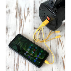 Кемпинговый ручной фонарь Everton с солнечной панелью Радио Bluetooth (1756375609) Кропивницький