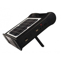 Аккумуляторный фонарик на солнечной панели Cclamp CL-12 Power bank 2 лампочки с повербанком (1757987037) Боярка