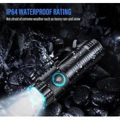 Фонарь ручной аккумуляторный с прищепкой Rablex RB901 Li-ion 16340 Zoom Type-C 1000 Lumens Киев