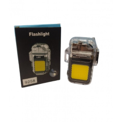 Зажигалка аккумуляторная спиральная X-LED 2в1 USB + карманный LED фонарик 9258 Владимир-Волынский