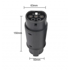 Переходник Type 1 Mennekes IEC 62196-2- Type 2 Bluefield J1772 Black (8050568) Николаев