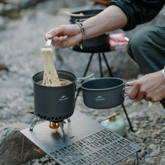 Набор посуды для кемпинга Naturehike CNK2300CJ0002 2 предмета Серый (2323509655) Сарни