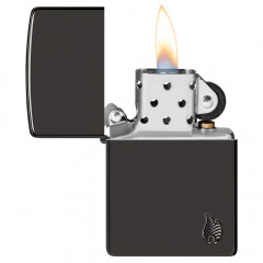 Зажигалка бензиновая Zippo Armor Series Flame Черный (46402) Київ