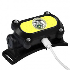 Фонарь аккумуляторный налобный HeadLight KX-210 XPE3W+COB5W Винница