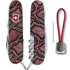 Складной нож Victorinox Huntsman Design принт Кожа питона 91 мм Разноцветный (1.3713_R2200pk) Київ