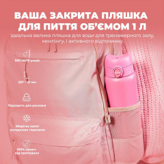 Бутылка для воды ION8 Vacuum Insulated 920 мл Rose Bloom (I8TS1000ROSEB) Винница