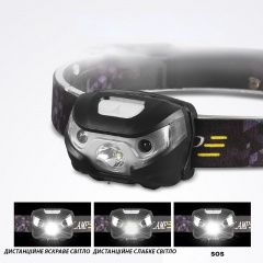 Налобный фонарик Solve LED 120 Лм аккумулятор с USB KT6008001 Королево