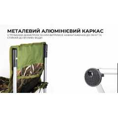 Стул складной туристический BRS D6 42x42x63 см Камуфляж (2413751525) Косів