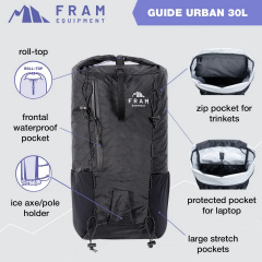 Рюкзак Fram Guide Urban 30 L Black (1044-id_6981) Доманёвка