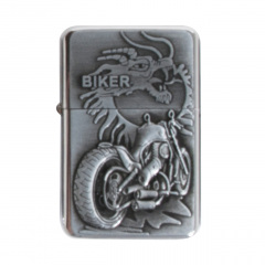 Зажигалка бензиновая Champ Bike Lighter дракон и байк (40400300B) Хмільник