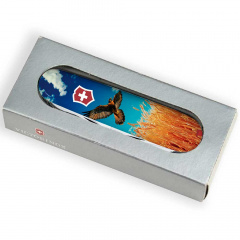 Складной нож Victorinox Climber Ukraine 91 мм 15 функций Свободный Сокол (1.3703.7_T3230pw) Надворная