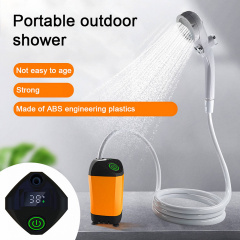 Аккумуляторный переносной душ SUNROZ Camping Shower YT70W New Generation 7800 mAh Оранжевый (SUN4017_3) Броди