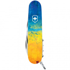 Складной нож Victorinox Spartan Ukraine 91 мм 13 функций Желто-синий (1.3603.7_T3100pw) Київ
