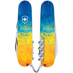 Складной нож Victorinox Spartan Ukraine 91 мм 13 функций Желто-синий (1.3603.7_T3100pw) Київ