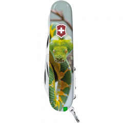 Складной нож Victorinox Climber Zodiac Зелёная змея 91 мм Разноцветный (1.3703.7_Z4270pk) Мукачево