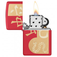 Зажигалка бензиновая Zippo Year of the Snake 2025 Красный (46300) Гуляйполе