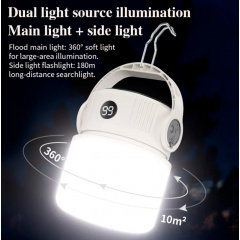 Фонарь кемпинговый SuperFire Solar T22 300 Lumen IP44 Белый (2507744603) Кропива