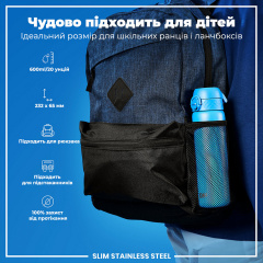 Бутылка для воды ION8 Stainless Steel 600 мл Blue (I8SS600BLU) Доманівка