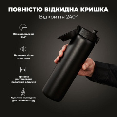 Бутылка для воды ION8 Vacuum Insulated 920 мл Black (I8TS1000BLK) Дзензелевка