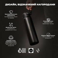 Бутылка для воды ION8 Vacuum Insulated 920 мл Black (I8TS1000BLK) Дзензелевка