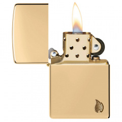 Зажигалка Zippo Armor High Polish Brass Flame Design Series Flame 5,6х3,8х1,3 см Золотистый (46397) Павлоград