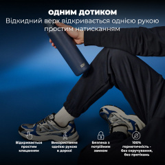 Бутылка для воды ION8 Vacuum Insulated 920 мл Ash Navy (I8TS1000ANAVY) Каменка-Днепровская